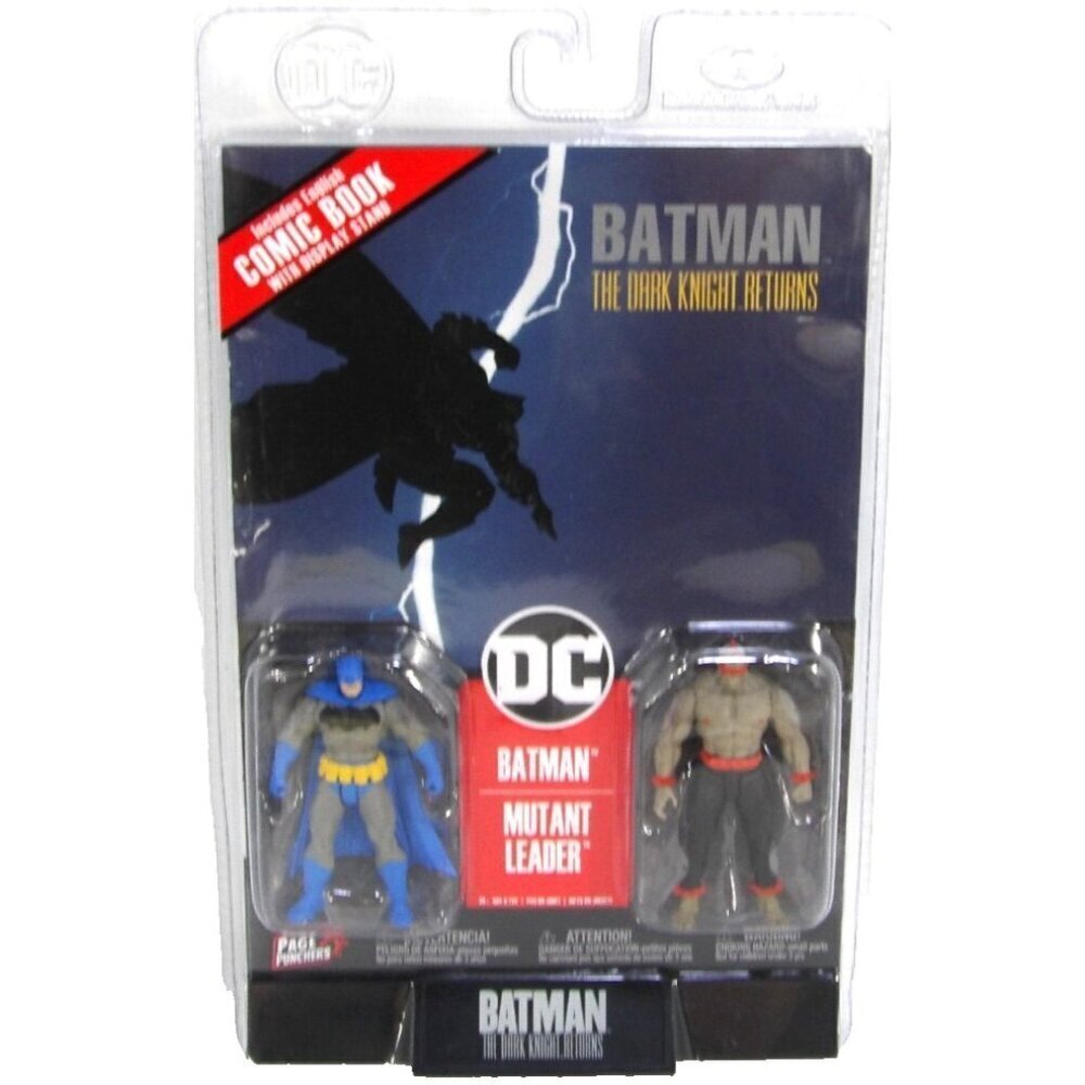 Batman & Mutant Leader set of two 3" action figures & comic book MCFARLANE, NEW